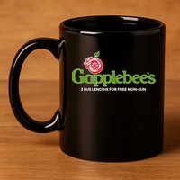 Gapplebees Drag Racing Gapped American Muscle Gift 11oz C Handle Ceramic Mug