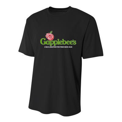 Gapplebees Drag Racing Gapped American Muscle Gift Youth Performance Sprint T-Shirt