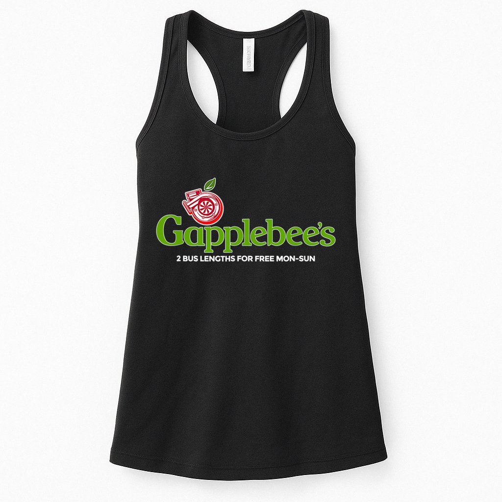 Gapplebees Drag Racing Gapped American Muscle Gift Womens Tank Top