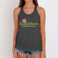 Gapplebees Drag Racing Gapped American Muscle Gift Women's Knotted Racerback Tank