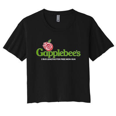 Gapplebees Drag Racing Gapped American Muscle Gift Women's Crop Top Tee