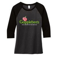 Gapplebees Drag Racing Gapped American Muscle Gift Women's Tri-Blend 3/4-Sleeve Raglan Shirt