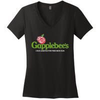 Gapplebees Drag Racing Gapped American Muscle Gift Women's V-Neck T-Shirt