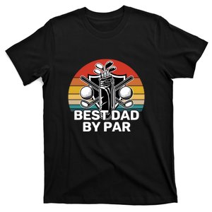 Golf Dad Retro Golf Dad Best Dad By Par Gift For Father's Day T-Shirt