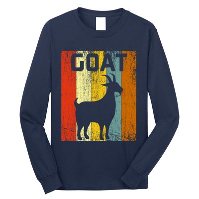 Goat Disco Retro Vintage Goat Lover Long Sleeve Shirt