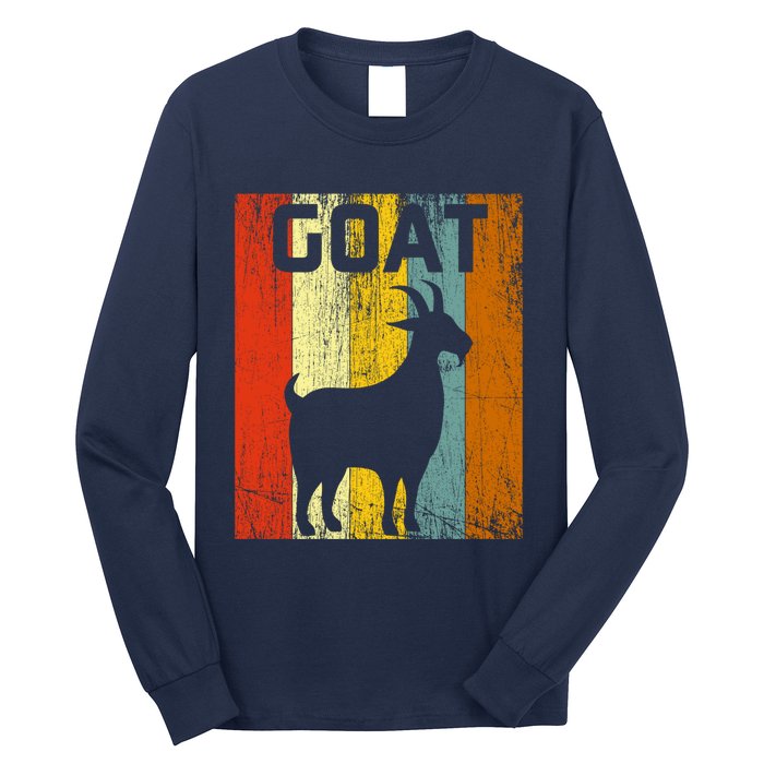 Goat Disco Retro Vintage Goat Lover Long Sleeve Shirt