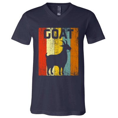 Goat Disco Retro Vintage Goat Lover V-Neck T-Shirt