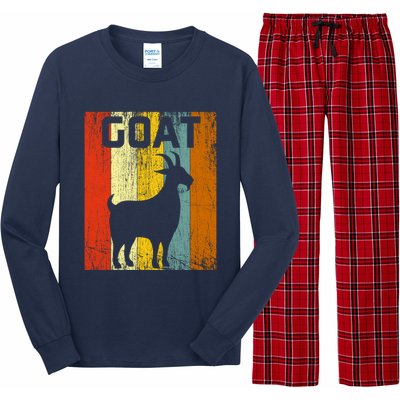 Goat Disco Retro Vintage Goat Lover Long Sleeve Pajama Set