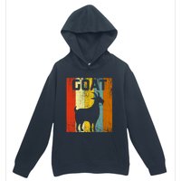 Goat Disco Retro Vintage Goat Lover Urban Pullover Hoodie