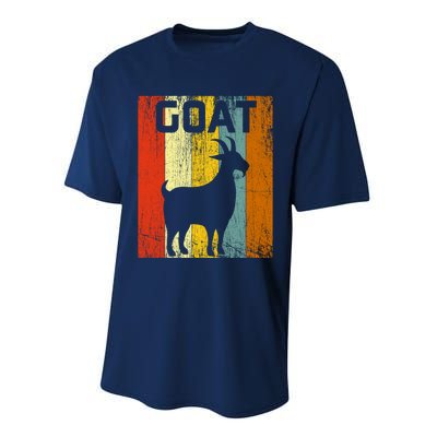 Goat Disco Retro Vintage Goat Lover Performance Sprint T-Shirt