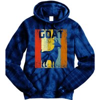 Goat Disco Retro Vintage Goat Lover Tie Dye Hoodie