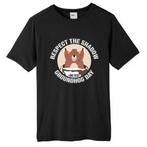 Groundhog Day Respect The Shadow Teens Great Gift Tall Fusion ChromaSoft Performance T-Shirt