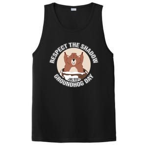 Groundhog Day Respect The Shadow Teens Great Gift PosiCharge Competitor Tank