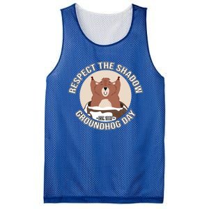 Groundhog Day Respect The Shadow Teens Great Gift Mesh Reversible Basketball Jersey Tank