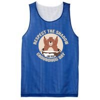 Groundhog Day Respect The Shadow Teens Great Gift Mesh Reversible Basketball Jersey Tank