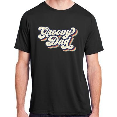 Groovy Dad Retro 70s Aesthetic Style Men Adult ChromaSoft Performance T-Shirt