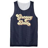 Groovy Dad Retro 70s Aesthetic Vintage Papa FatherS Day Mesh Reversible Basketball Jersey Tank