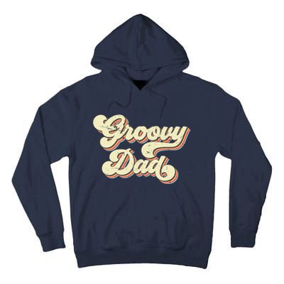 Groovy Dad Retro 70s Aesthetic Vintage Papa FatherS Day Tall Hoodie