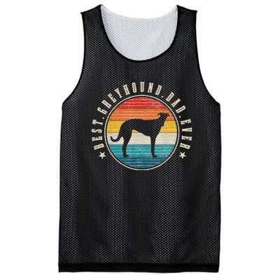 Greyhound Dad Retro Vintage Dog Funny Greyhound Dad Mesh Reversible Basketball Jersey Tank