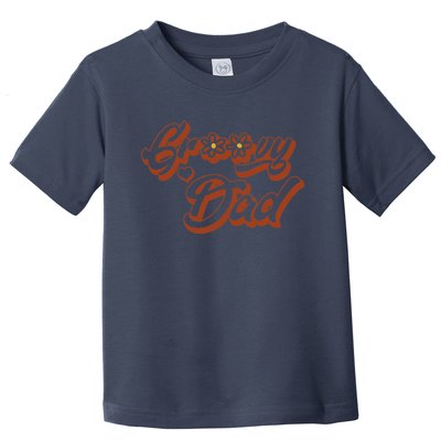 Groovy Dad Retro 70’s Birthday Flower Mom & Dad Matching Toddler T-Shirt