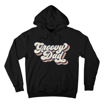 Groovy Dad Retro 70s Aesthetic Style Hoodie