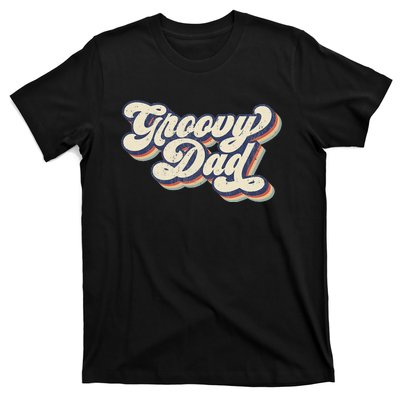 Groovy Dad Retro 70s Aesthetic Style T-Shirt