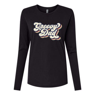 Groovy Dad Retro 70s Aesthetic Style Men Womens Cotton Relaxed Long Sleeve T-Shirt