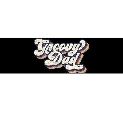 Groovy Dad Retro 70s Aesthetic Style Men Bumper Sticker