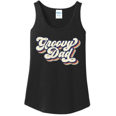 Groovy Dad Retro 70s Aesthetic Style Men Ladies Essential Tank