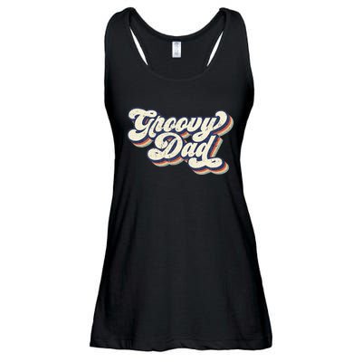 Groovy Dad Retro 70s Aesthetic Style Men Ladies Essential Flowy Tank