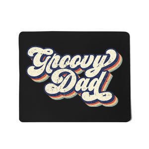 Groovy Dad Retro 70s Aesthetic Style Men Mousepad