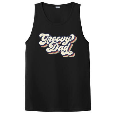 Groovy Dad Retro 70s Aesthetic Style Men PosiCharge Competitor Tank