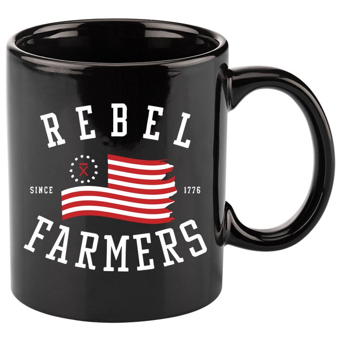 Gatlin Didier Rebel Farmers 11oz C Handle Ceramic Mug