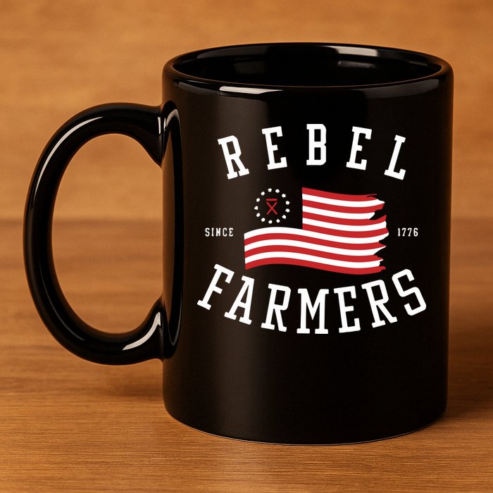 Gatlin Didier Rebel Farmers 11oz C Handle Ceramic Mug
