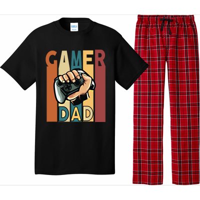 Gamer Dad Retro Vintage Gaming Fathers Day Gift Pajama Set