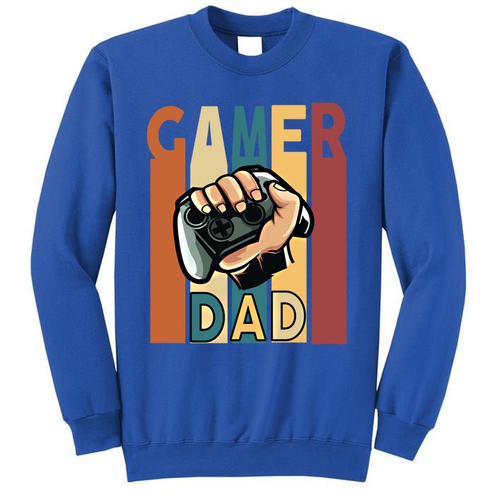 Gamer Dad Retro Vintage Gaming Fathers Day Gift Sweatshirt