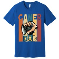 Gamer Dad Retro Vintage Gaming Fathers Day Gift Premium T-Shirt