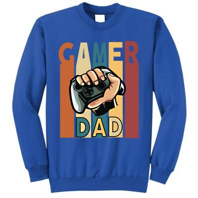 Gamer Dad Retro Vintage Gaming Fathers Day Gift Tall Sweatshirt