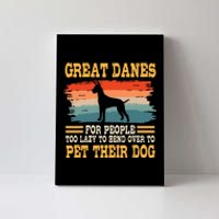 Great Dane Retro Vintage German Mastiff Gentle Dog Lover Canvas