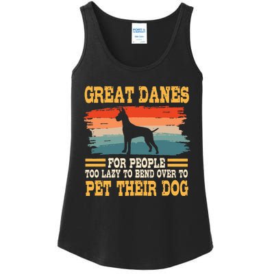 Great Dane Retro Vintage German Mastiff Gentle Dog Lover Ladies Essential Tank