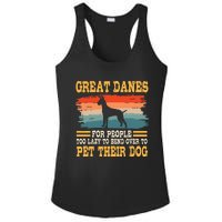 Great Dane Retro Vintage German Mastiff Gentle Dog Lover Ladies PosiCharge Competitor Racerback Tank