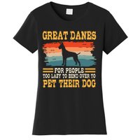 Great Dane Retro Vintage German Mastiff Gentle Dog Lover Women's T-Shirt