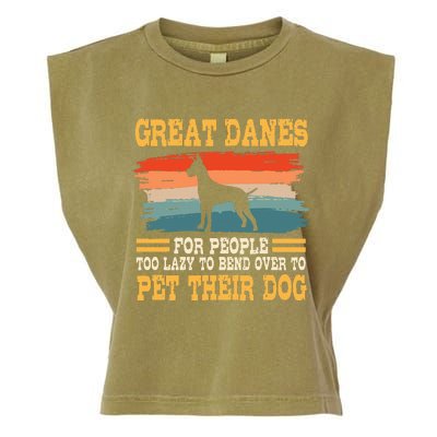 Great Dane Retro Vintage German Mastiff Gentle Dog Lover Garment-Dyed Women's Muscle Tee