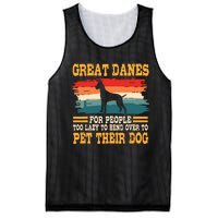 Great Dane Retro Vintage German Mastiff Gentle Dog Lover Mesh Reversible Basketball Jersey Tank