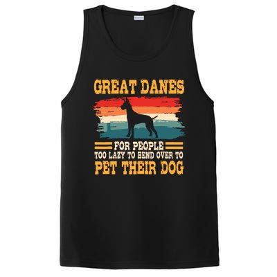 Great Dane Retro Vintage German Mastiff Gentle Dog Lover PosiCharge Competitor Tank