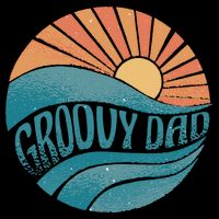 Groovy Dad Retro Sunset Gift City Backpack