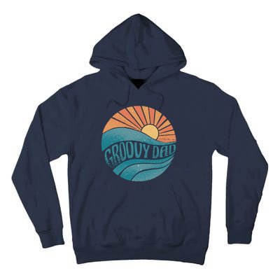 Groovy Dad Retro Sunset Gift Tall Hoodie