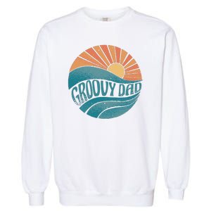 Groovy Dad Retro Sunset Gift Garment-Dyed Sweatshirt