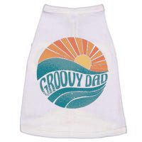 Groovy Dad Retro Sunset Gift Doggie Tank