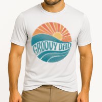 Groovy Dad Retro Sunset Gift Cooling Performance Crew T-Shirt